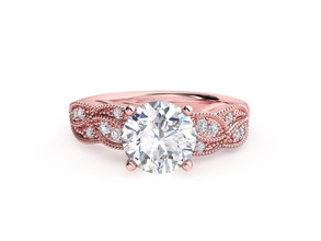 zrp037 jewelry platinum luxury gem engagement printable diamond ring silver gold zennio rings 3d print model - Mito3D