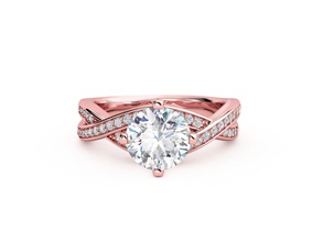 zrp038 Schmuck Luxus Platin engagement gem bedruckbar ist Diamant-ring gold-ring Hochzeit zennio Ringe 3d print model - Mito3D