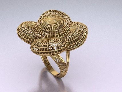 zumar Filigran Ring Schmuck Gold Sterling druckbar Silber Juwel Hochzeit Engagement drucken Ringe Türkisch Frau Diamant einfach einzigartig 3d print model - Mito3D