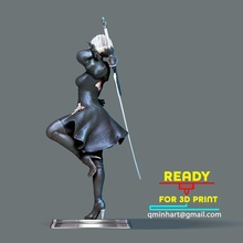 co3d - 2b nier automata fanart statue 3d print model 3d print model - Mito3D