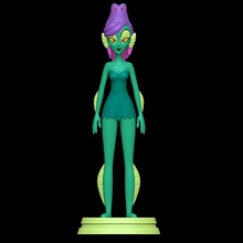 amphibia - monster beach female woman squid 3d print model - Mito3D