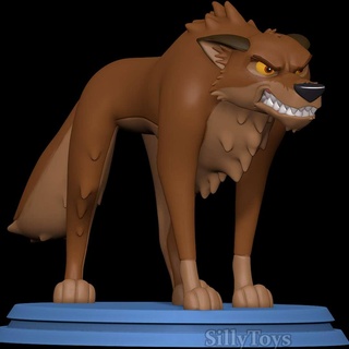angry balto balto angry dog canine mammal disney attack  3d print model - Mito3D