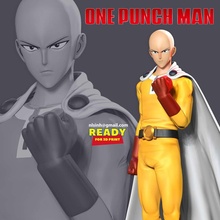 co3d - angry saitama 3dprint 3dprinting comic anime manga cartoon one punch man hero superhero 3d print model - Mito3D