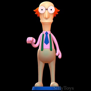 arnold lindenson - home movies ginger character cartoon male man teacher glasses nerd 3d print model - Mito3D