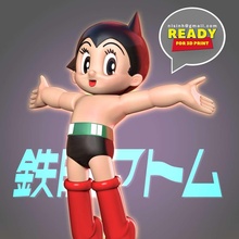 astro chico abrazo mundo Astro Boy niño dibujos animados anime manga 3d print model - Mito3D