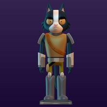co3d - avocato final space galaxy cat furry anthro male 3d print model - Mito3D