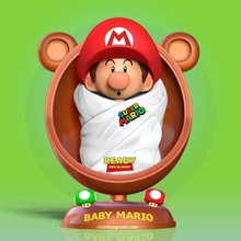 Baby Mario bros Nintendo Anime Manga 3dprint Statue Zahl 3dprinting Kind Junge niedlich Spiel Charakter Video Pilz 3d print model - Mito3D
