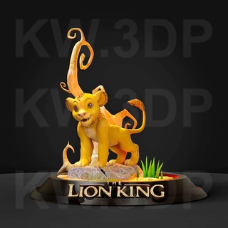 base d022 king leon disney movie zimba 3d print model - Mito3D