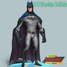 Batman dc Welt kollidieren 3d print model - Mito3D