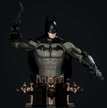 batman 743 traje busto Arkham Caballero 3d print model - Mito3D