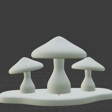 belle jardin champignon 3d print model - Mito3D