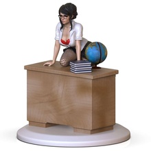 beautiful teacher 3d print model - Mito3D