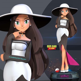 Schönheit Pokémon Meister Trainer Mädchen Frau Pikachu Anime Manga Spiel Charakter Karikatur 3dprint Statue Zahl 3dprinting niedlich 3d print model - Mito3D