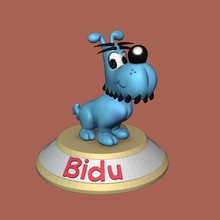 inizio cartone animato monica cane divertimento 3d print model - Mito3D