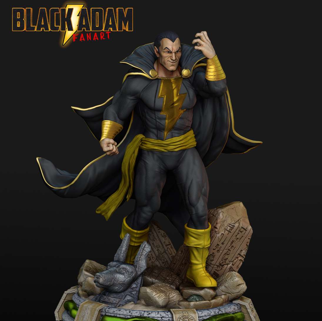 black adam 3D print model - Mito3D