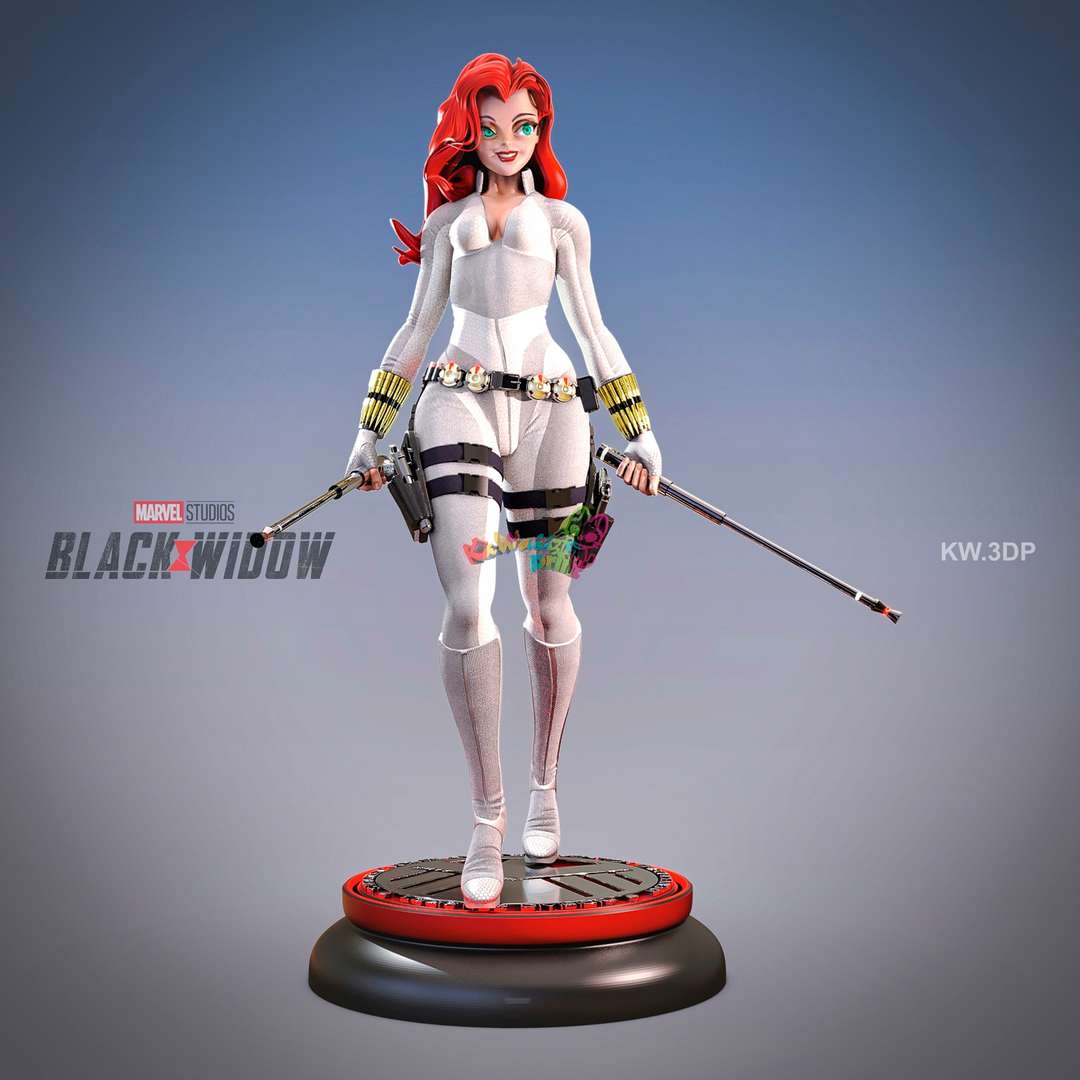black widow black widow marvel comic movie  3D print model - Mito3D