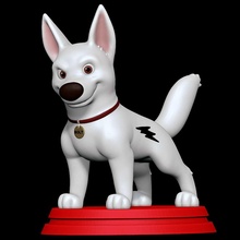 boulon chien terrer Disney canin sauvage Masculin 3d print model - Mito3D