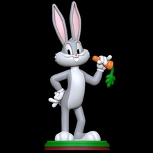 Bugs lapin looney airs carotte 3d print model - Mito3D