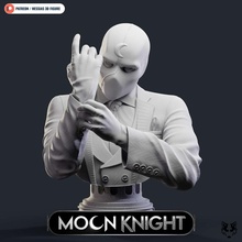 co3d - bust moon knight marvel cavaleiro da lua collectible 3d print model - Mito3D