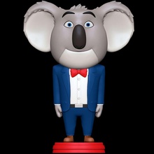 buster Luna canta 3d impresión modelo 2 coala masculino antro peludo 3d print model - Mito3D