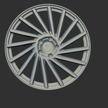 car wheel rim 01 3d model miniature collectible 3d print model - Mito3D