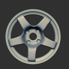 car wheel rim 02 miniature collectible 3d model printing whell 3d print model - Mito3D