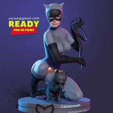 catwoman dc supereroe supergirl 3dprint statua figura 3dprinting comico 3d print model - Mito3D