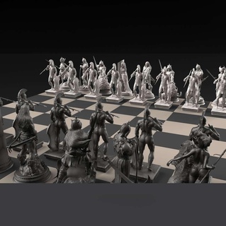 xadrez cavaleiro borda 3d print model - Mito3D