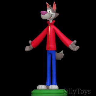chip wolf - cookie crisp anthro male cereal 3d print model - Mito3D