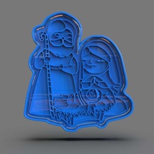 christmas cookie cutter nativity 3d print model - Mito3D