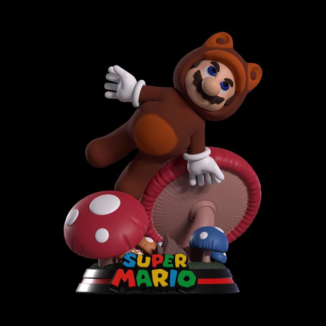 Weihnachten Beförderung Super Mario bros Film Tanooki 3D print model - Mito3D