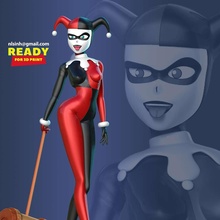 klassisch Harley Quinn dc Comic Superheld Karikatur Batman Charakter Fan Art 3dprint Statue Zahl 3dprinting 3d print model - Mito3D