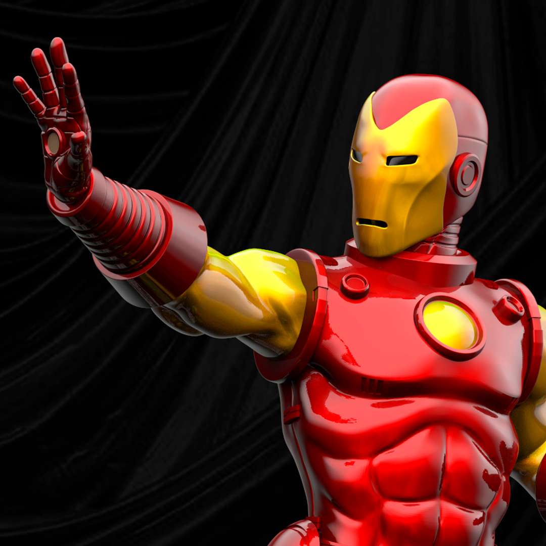 classic iron man ironman marvel comics heroes tonystark 3D print model - Mito3D