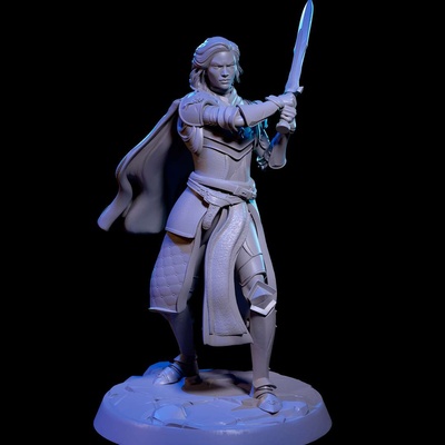 co3d amaya gratis medieval miniatura by elton amorim juego mesa rpg dnd d guerrero 3d print model - Mito3D