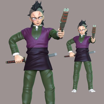 co3d genya shinazugawa démon tueur 3d print model - Mito3D