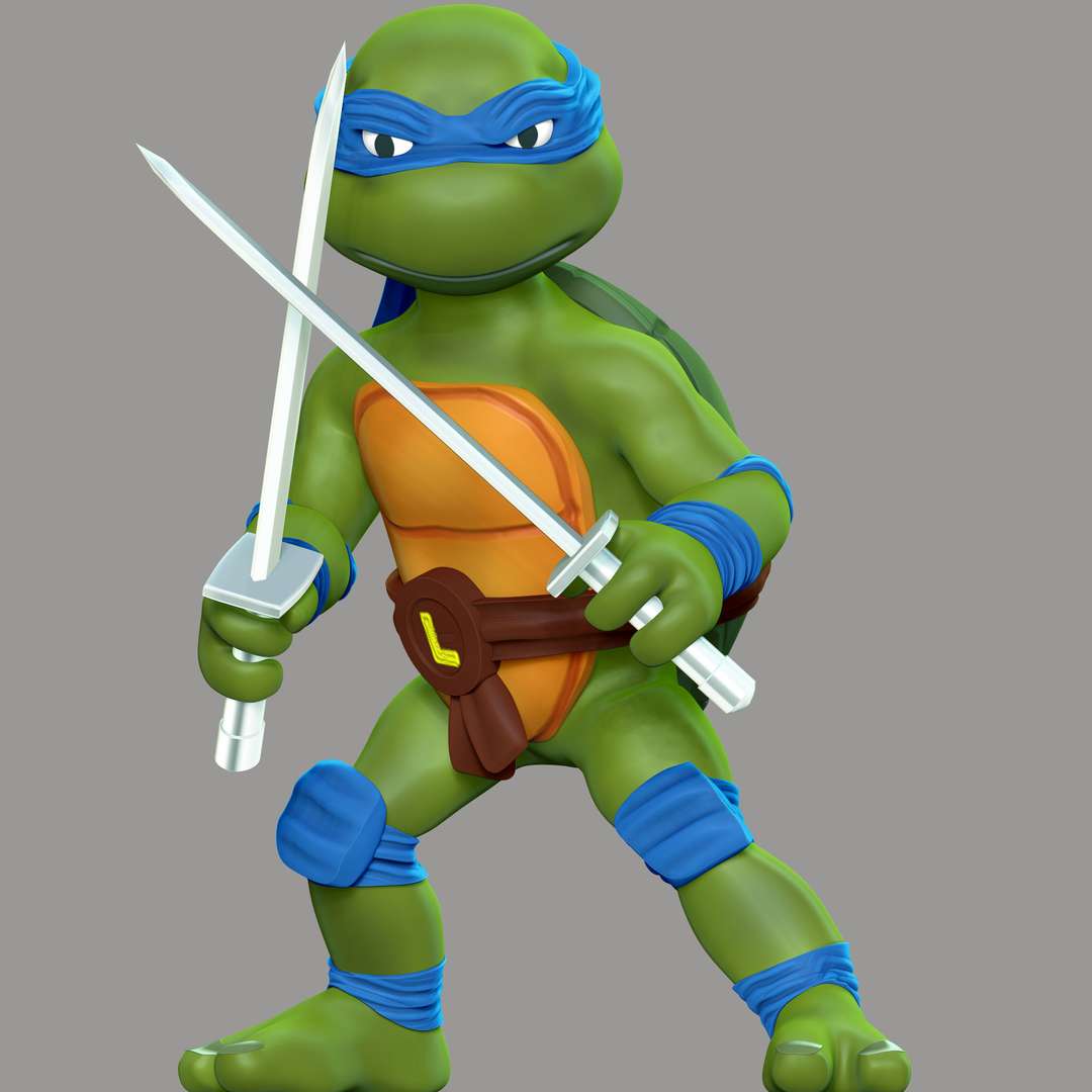 co3d leonardo adolescente mutante ninja tartarughe 3D print model - Mito3D