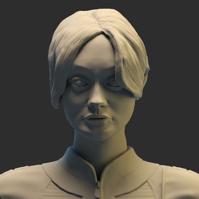 co3d - lucy mack bust fallout ella purnell fallout ghoul walter tv netflix goggins 3d print armor yermo woman 3d print model - Mito3D