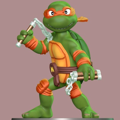 co3d - michelangelo teenage mutant ninja turtles 3d print model - Mito3D