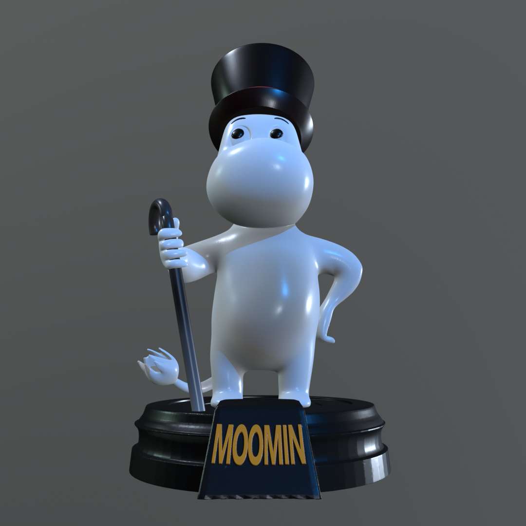 co3d moominpappa moomin statue 3d impression modèle 3D print model - Mito3D