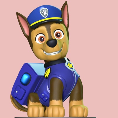 co3d - paw patrol chase police 3d print model - Mito3D