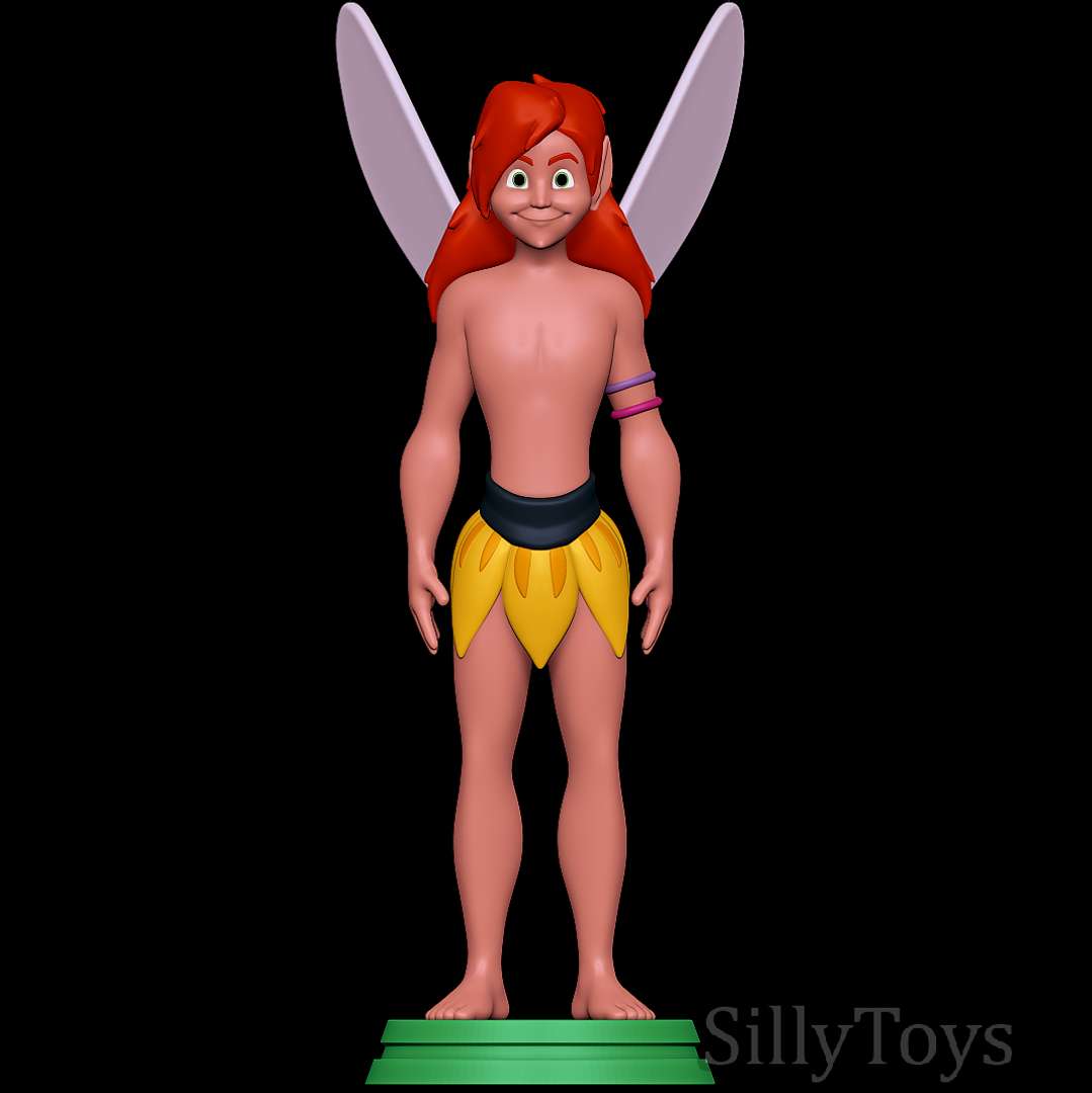 co3d pepita ferngully masculino faerie hada hombre alas 3D print model - Mito3D