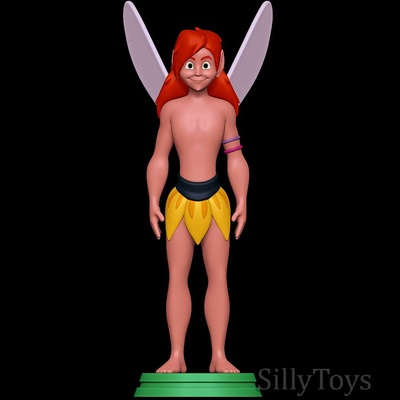 co3d - pip ferngully male faerie fairy man wings 3d print model - Mito3D