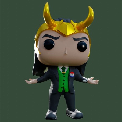 co3d pop funko loki tv series maravilha vingadores histórias quadrinhos estúdios vanda 3d print model - Mito3D