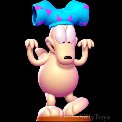 co3d rocko rocko's moderno vida desenho animado masculino animal peludo antro 3d print model - Mito3D