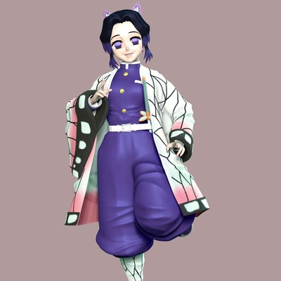 co3d - shinobu kocho kimetsu no yaiba 3d print model - Mito3D