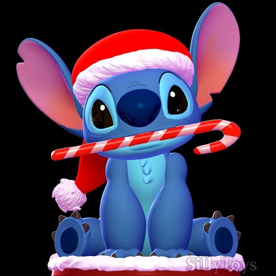 co3d natal lilo natal feriado masculino peludo doce bengala 3d print model - Mito3D