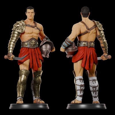 co3d - thracian gladiator 1-6 statue includes 1-10 bust version 3d print model gladiador estatua original gladius 1 6 3d print model - Mito3D