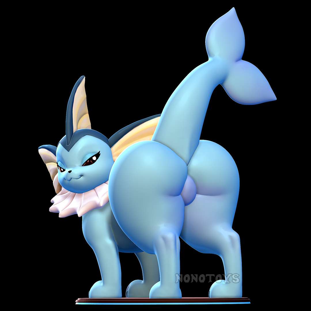 co3d - vaporeon nsfw sfw 3D print model - Mito3D