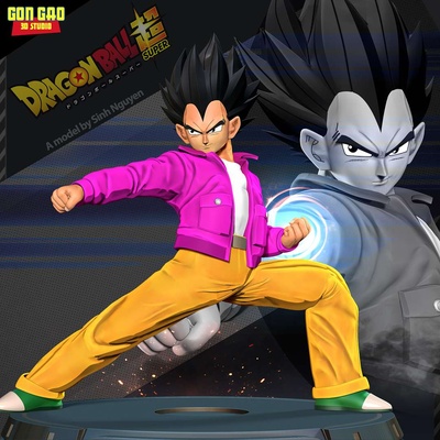 co3d - vegeta dragon ball fanart goku dragonball songoku manga anime 3dprint statue figure 3dprinting 3d print model - Mito3D