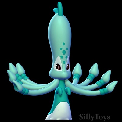 co3d - yin lilo stitch octopus monster male creature 3d print model - Mito3D
